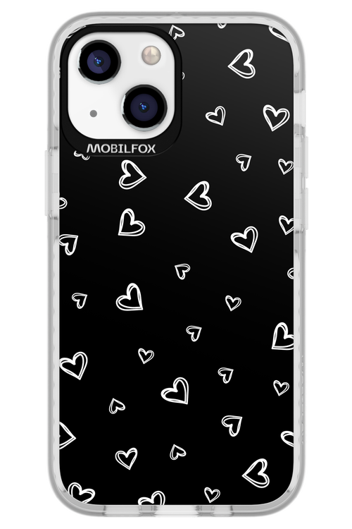 Monochrome Hearts 2.0 - Apple iPhone 13 Mini