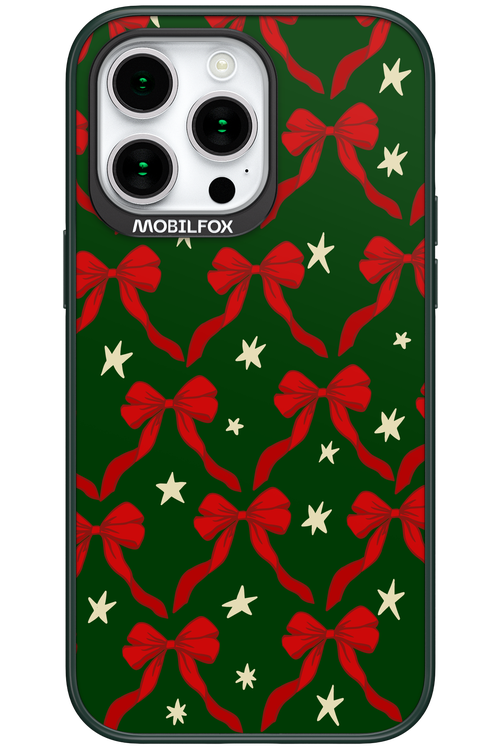 Bow & Stars (Green) - Apple iPhone 15 Pro Max