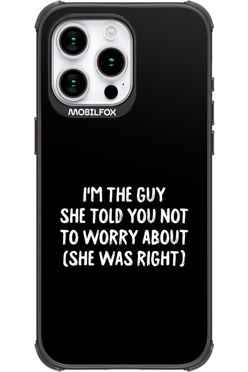 She was right 2.0 - Apple iPhone 15 Pro Max