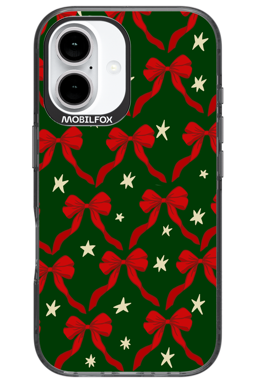 Bow & Stars (Green) - Apple iPhone 16