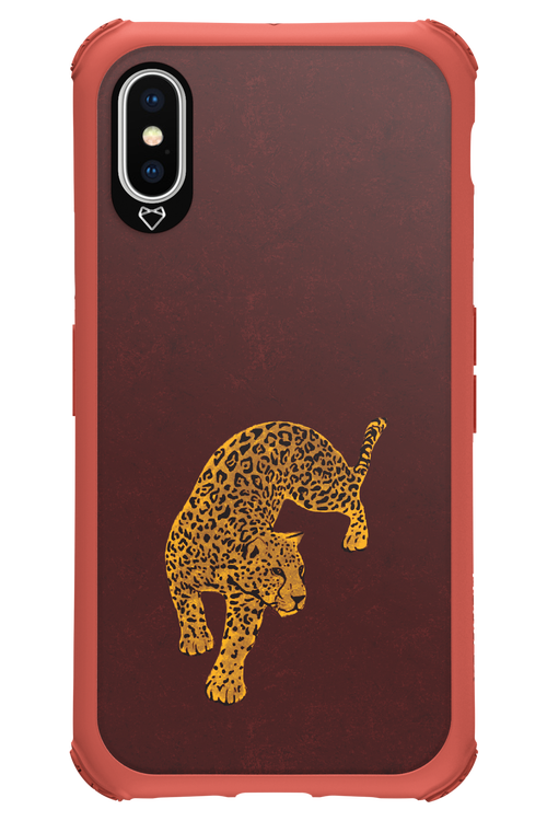 Burgundy Leopard - Apple iPhone X