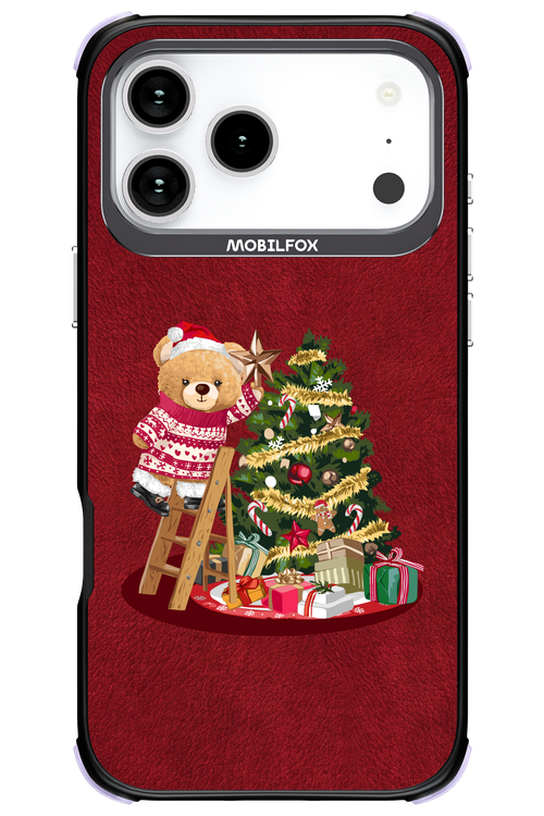 Christmas Bear (Burgundy) - Apple iPhone 17 Pro Max