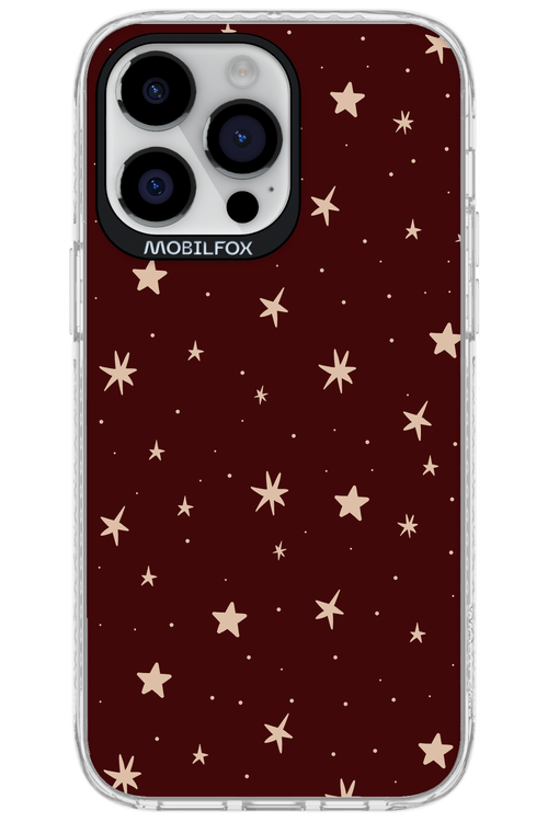 Burgundy Stars - Apple iPhone 14 Pro Max