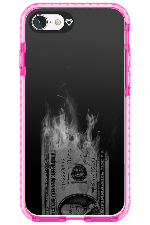 Money Burn B&W - Apple iPhone SE 2022