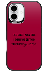 Guest List - Apple iPhone 16