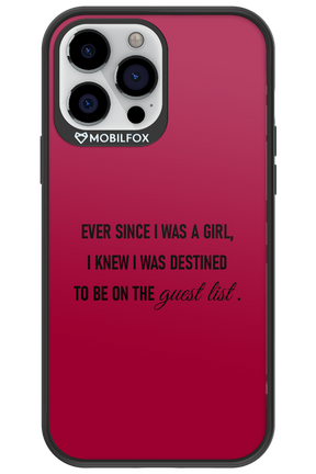 Guest List - Apple iPhone 13 Pro Max