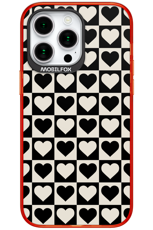 Checkered Heart - Apple iPhone 15 Pro Max
