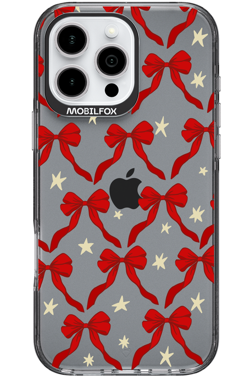 Bow & Stars (Transparent) - Apple iPhone 16 Pro Max