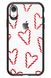 Candy Cane Hearts - Apple iPhone XR