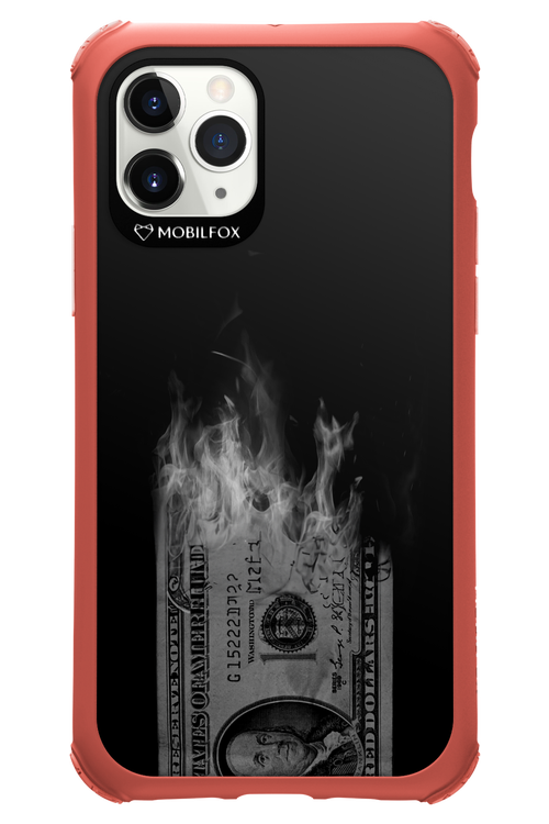 Money Burn B&W - Apple iPhone 11 Pro
