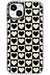 Checkered Heart - Apple iPhone 15 Plus