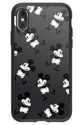 Iconic Mouse (antracite pattern) - Apple iPhone X