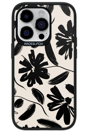 Monochrome Flowerss - Apple iPhone 14 Pro