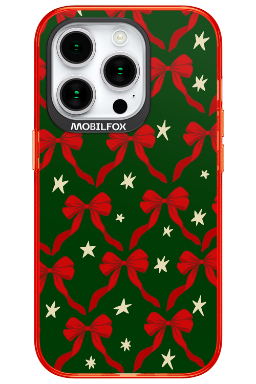Bow & Stars (Green) - Apple iPhone 15 Pro