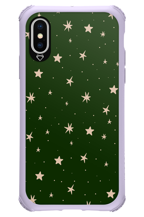 Forest Green Stars - Apple iPhone X