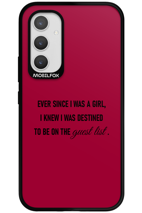 Guest List - Samsung Galaxy A54