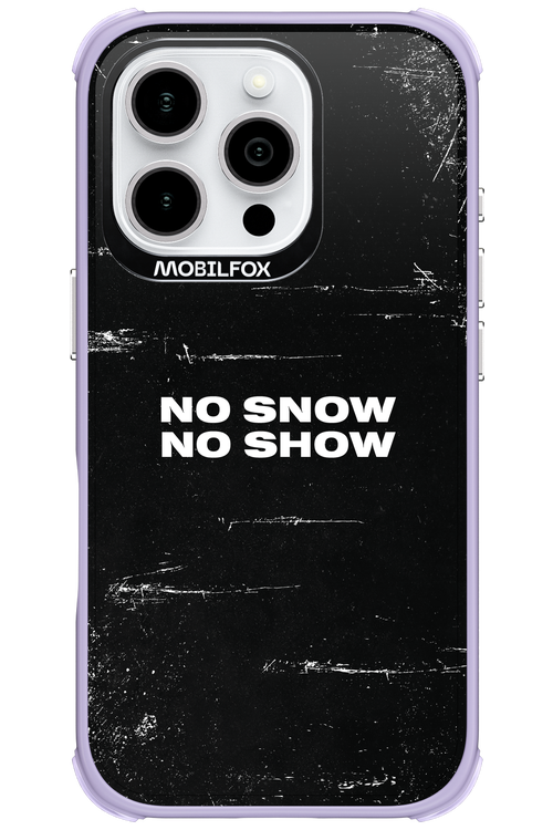 No snow, no show - Apple iPhone 16 Pro