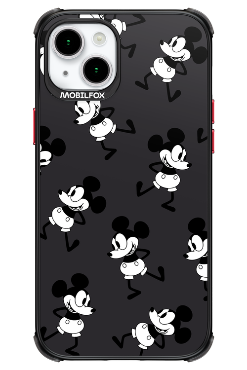Iconic Mouse (antracite pattern) - Apple iPhone 15 Plus
