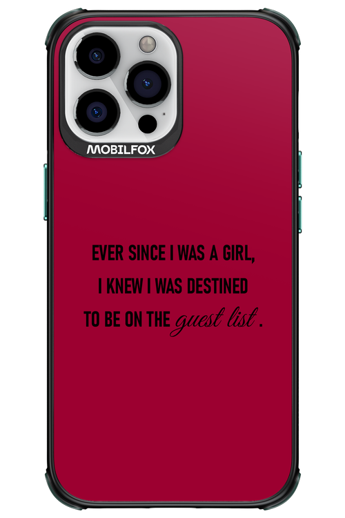 Guest List - Apple iPhone 13 Pro Max