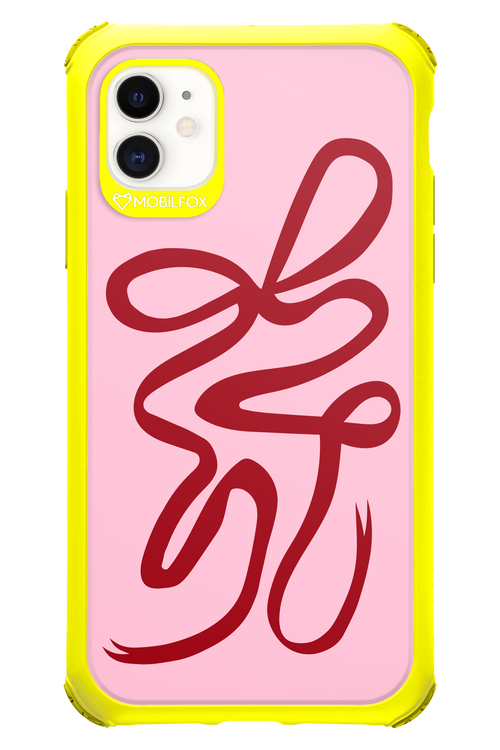 Burgundy Bow - Apple iPhone 11