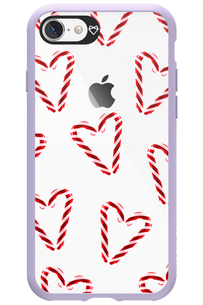 Candy Cane Hearts - Apple iPhone 8