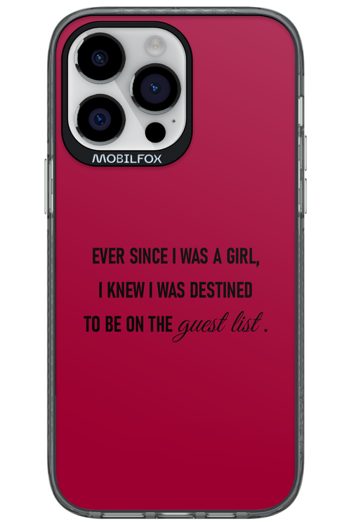 Guest List - Apple iPhone 14 Pro Max