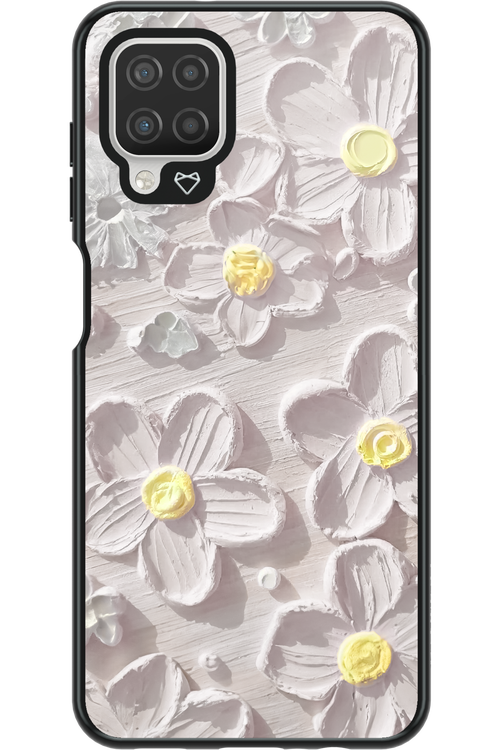 White Flowers - Samsung Galaxy A12