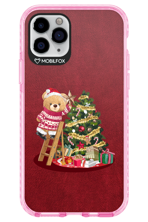 Christmas Bear (Burgundy) - Apple iPhone 11 Pro