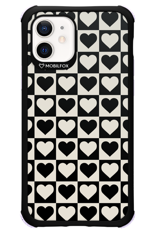 Checkered Heart - Apple iPhone 12