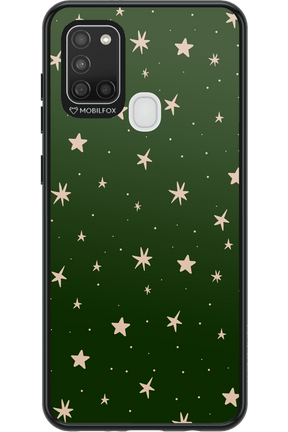 Forest Green Stars - Samsung Galaxy A21 S