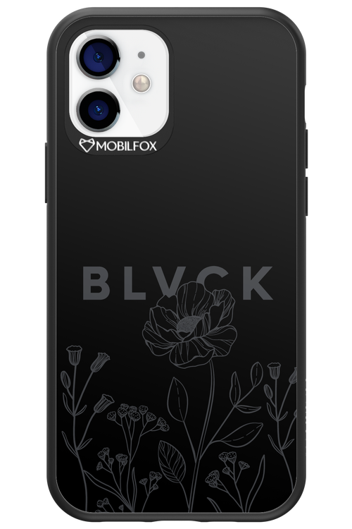 Black Flowers - Apple iPhone 12