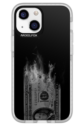 Money Burn B&W - Apple iPhone 13 Mini