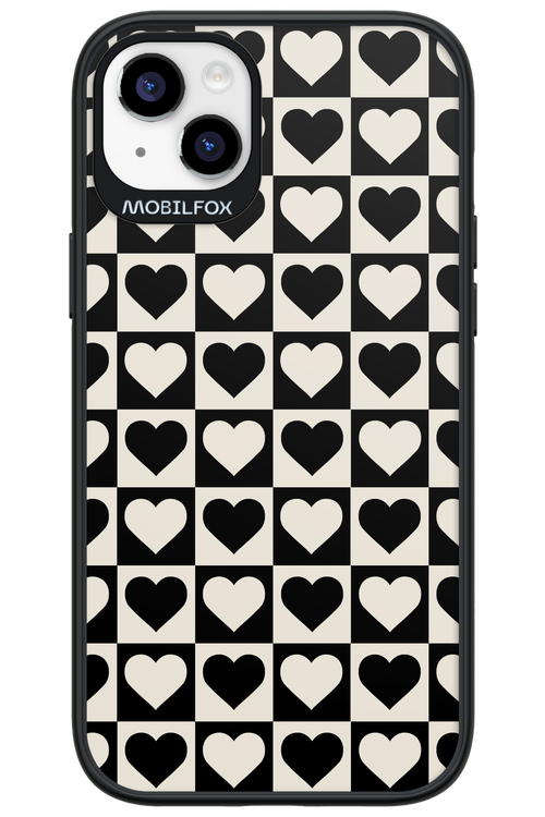 Checkered Heart - Apple iPhone 14 Plus