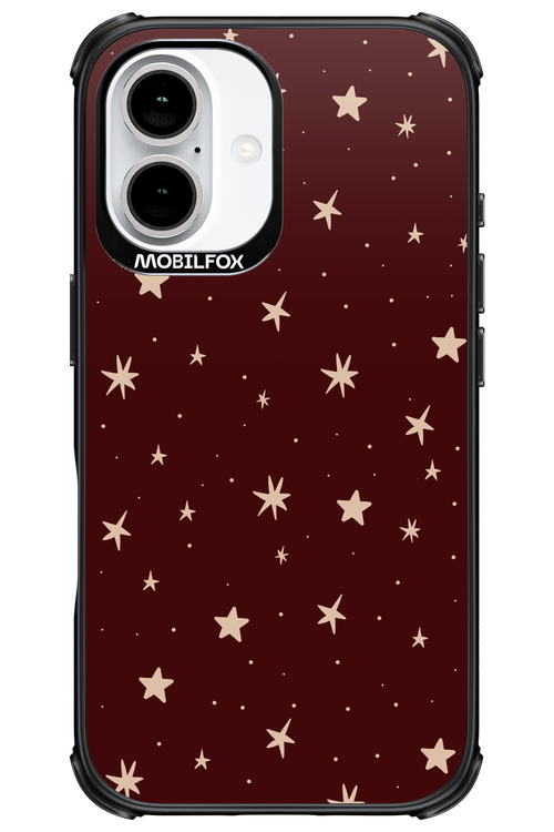Burgundy Stars - Apple iPhone 16