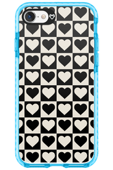 Checkered Heart - Apple iPhone SE 2022