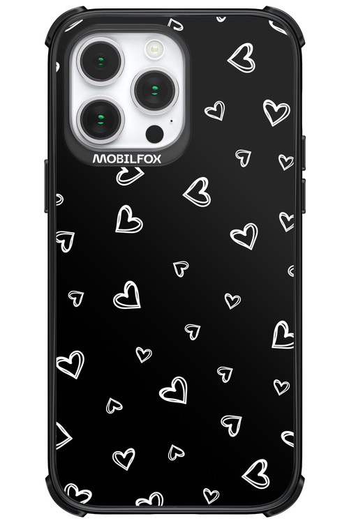 Monochrome Hearts 2.0 - Apple iPhone 14 Pro Max