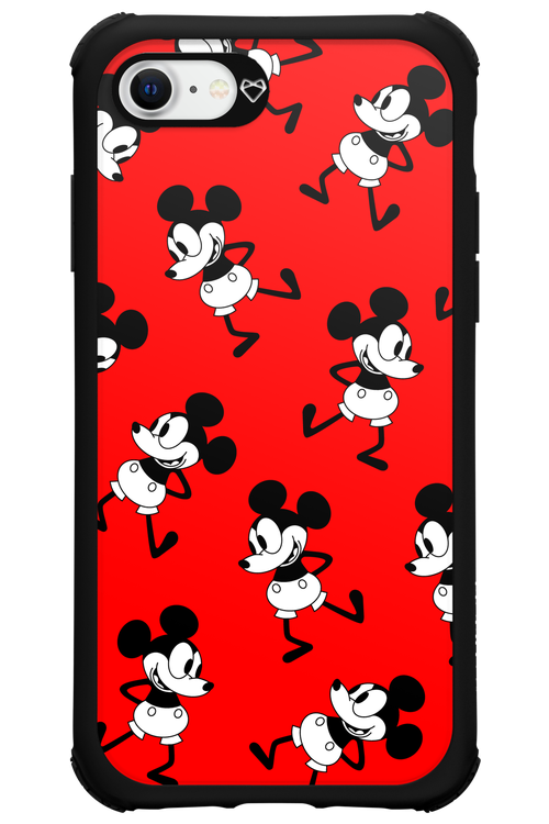 Iconic Mouse (red pattern) - Apple iPhone SE 2022