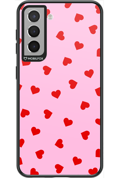 Sprinkle Heart Pink - Samsung Galaxy S21