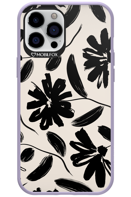 Monochrome Flowerss - Apple iPhone 12 Pro Max