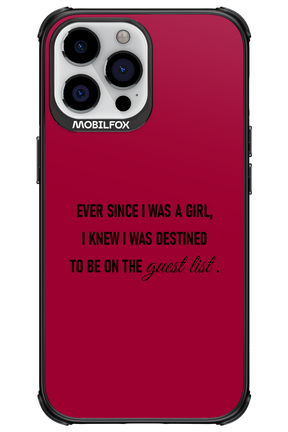 Guest List - Apple iPhone 13 Pro Max