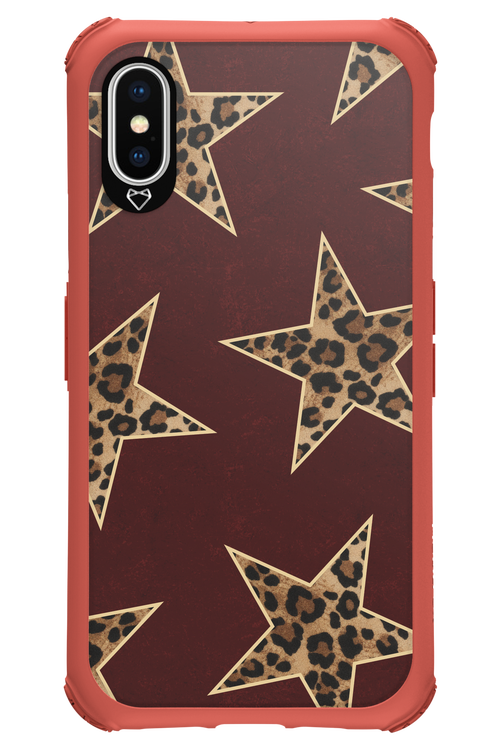 Wild Stars Burgundy - Apple iPhone XS