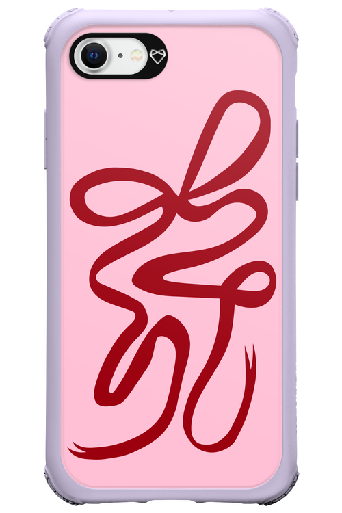 Burgundy Bow - Apple iPhone SE 2022