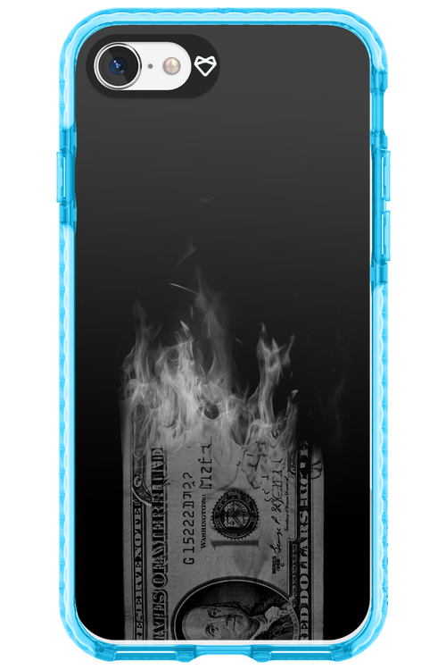 Money Burn B&W - Apple iPhone SE 2022