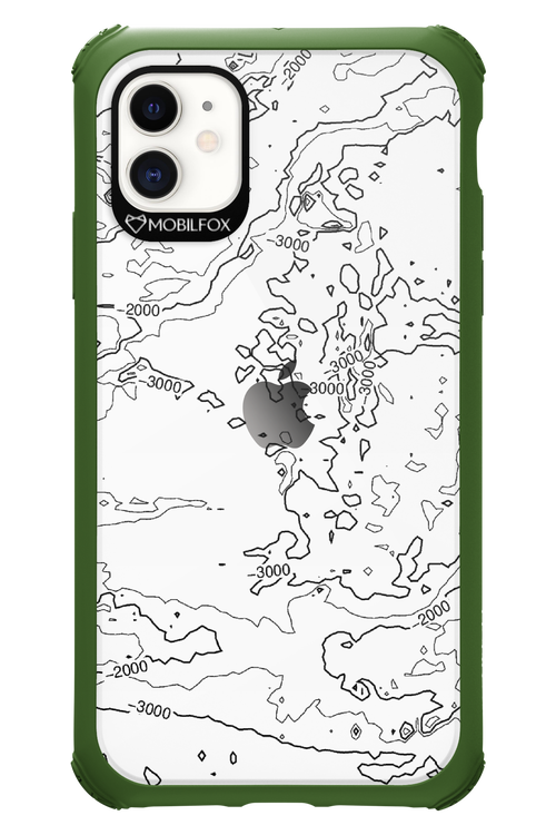 Contour Map - Apple iPhone 11