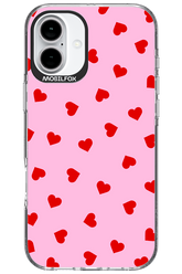 Sprinkle Heart Pink - Apple iPhone 16 Plus