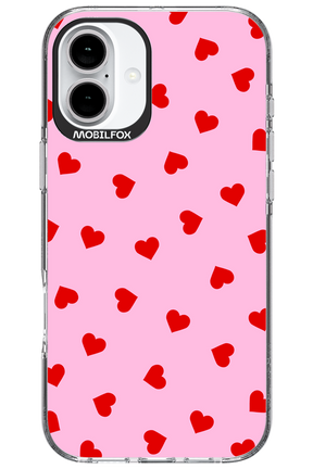 Sprinkle Heart Pink - Apple iPhone 16 Plus