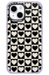 Checkered Heart - Apple iPhone 15