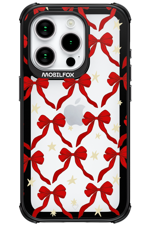 Bow & Stars (Transparent) - Apple iPhone 15 Pro