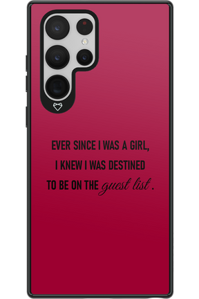 Guest List - Samsung Galaxy S22 Ultra