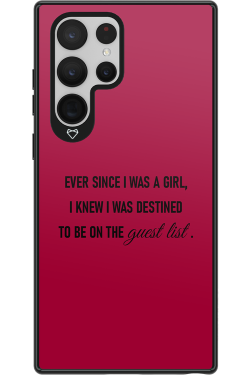 Guest List - Samsung Galaxy S22 Ultra